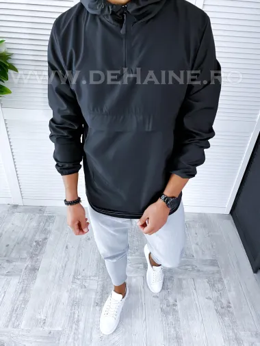 Jacheta barbati de toamna neagra din fas subtire B2370 O1-4.3